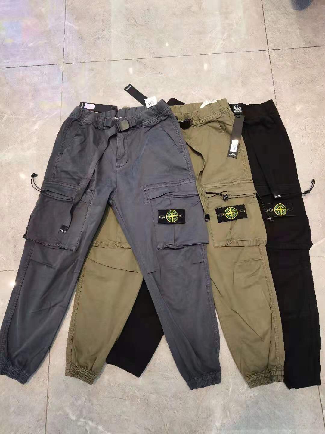 stone-003 스톤아일랜드 스포츠 빅포켓 캐주얼 조거 슬랙스 남 stone-004