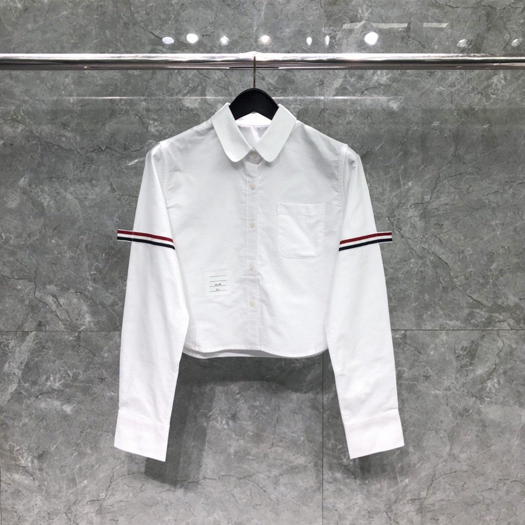 TB-29 TB 여성 양소매 테이프 숏 셔츠