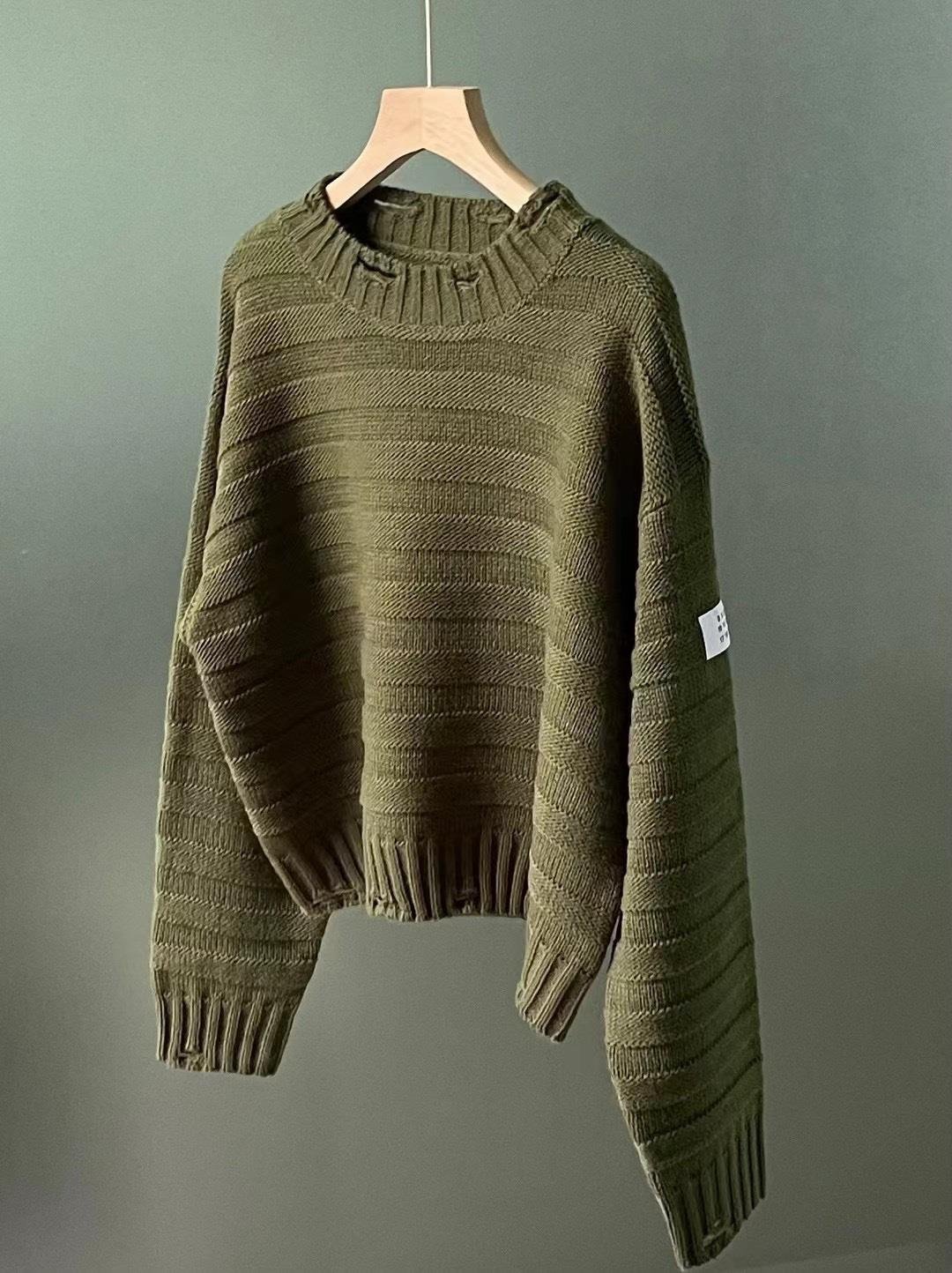 메종 마르지엘라 봄 루즈핏 니트 Maison3602