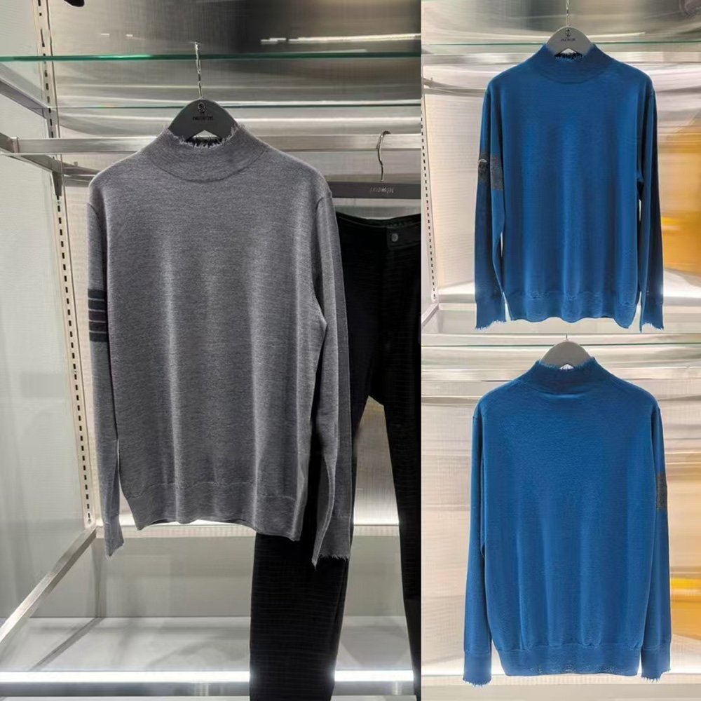 어메이징크레 골프 남성 라운드 긴팔 니트 golf5052