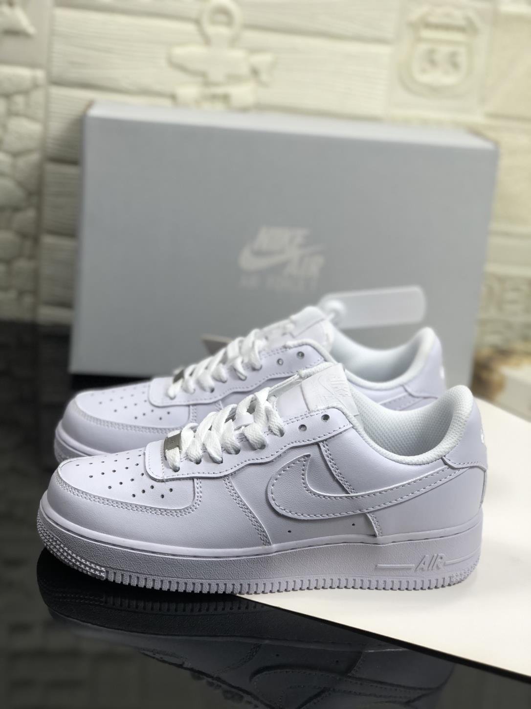 나이키 공군 1호 올 화이트 스니커즈 Nike5638