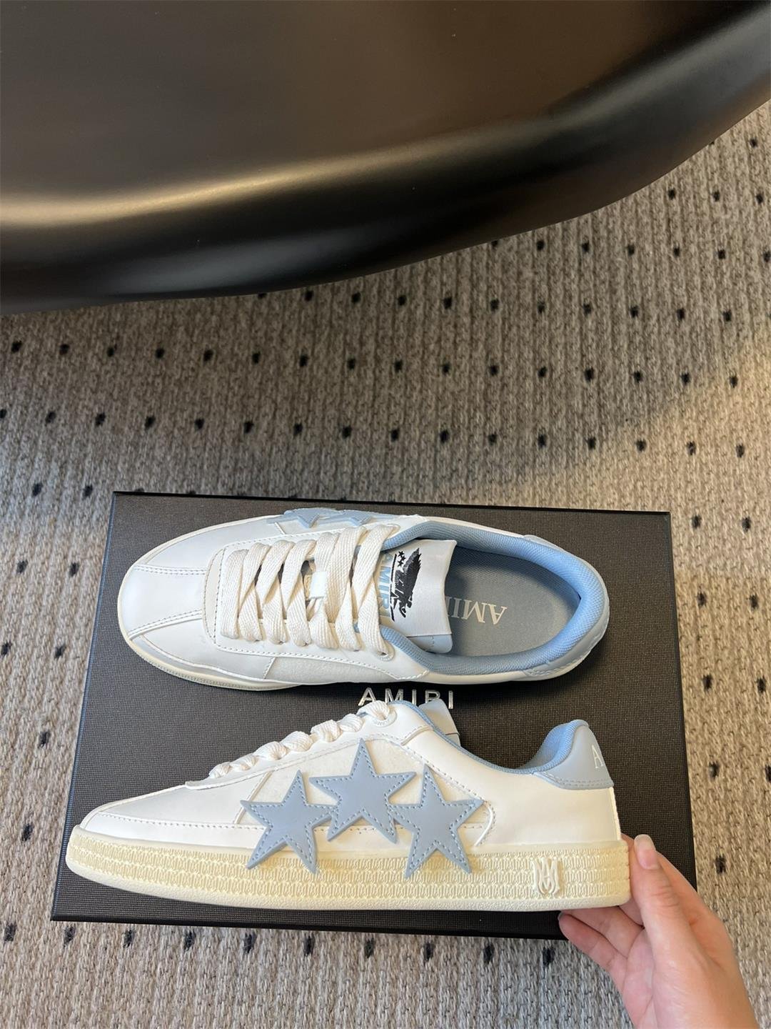 아미리 스니커즈 플랫-아이보리 Amiri9000