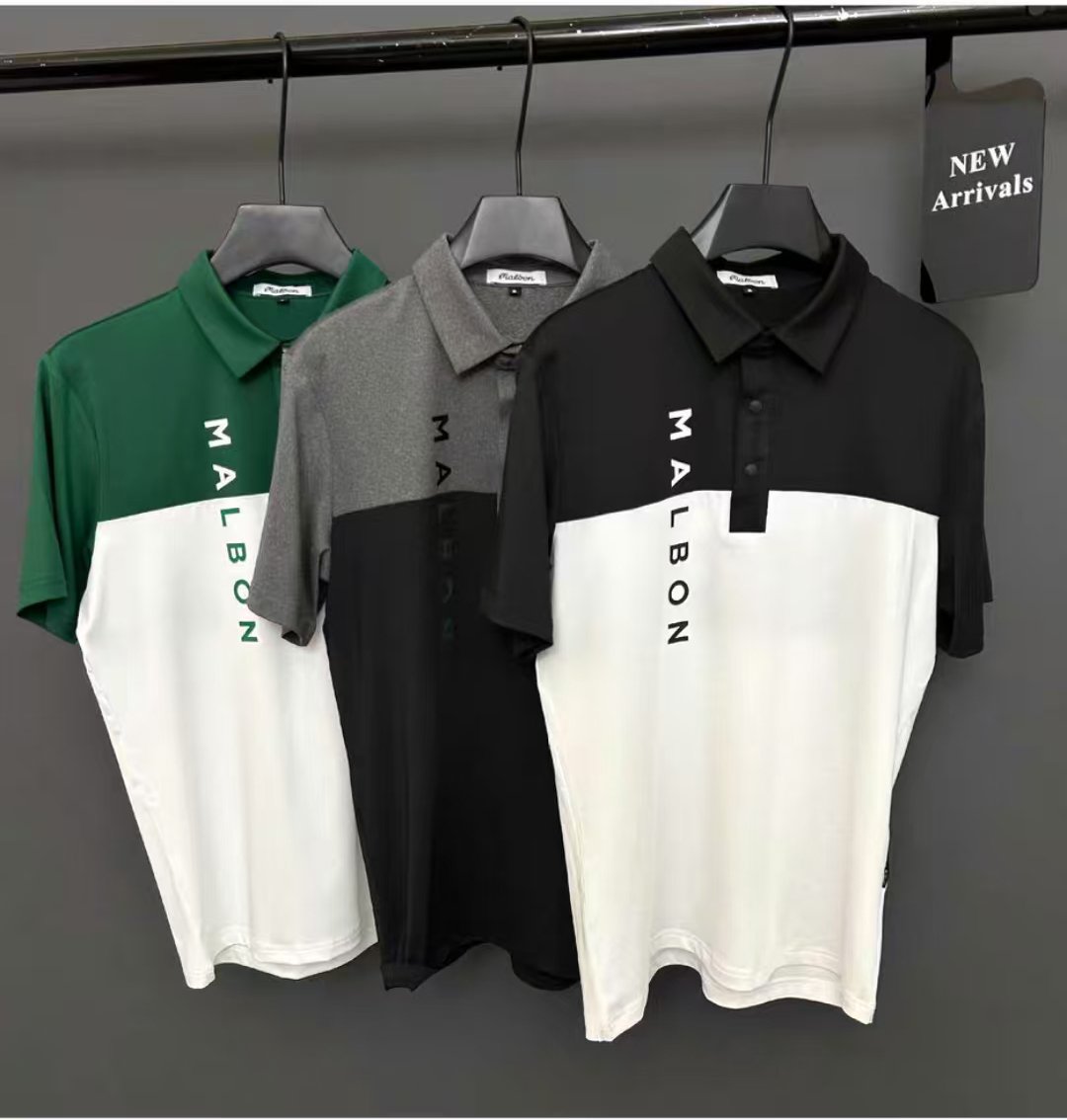 golf-08 말본 배색 속건 폴로 셔츠