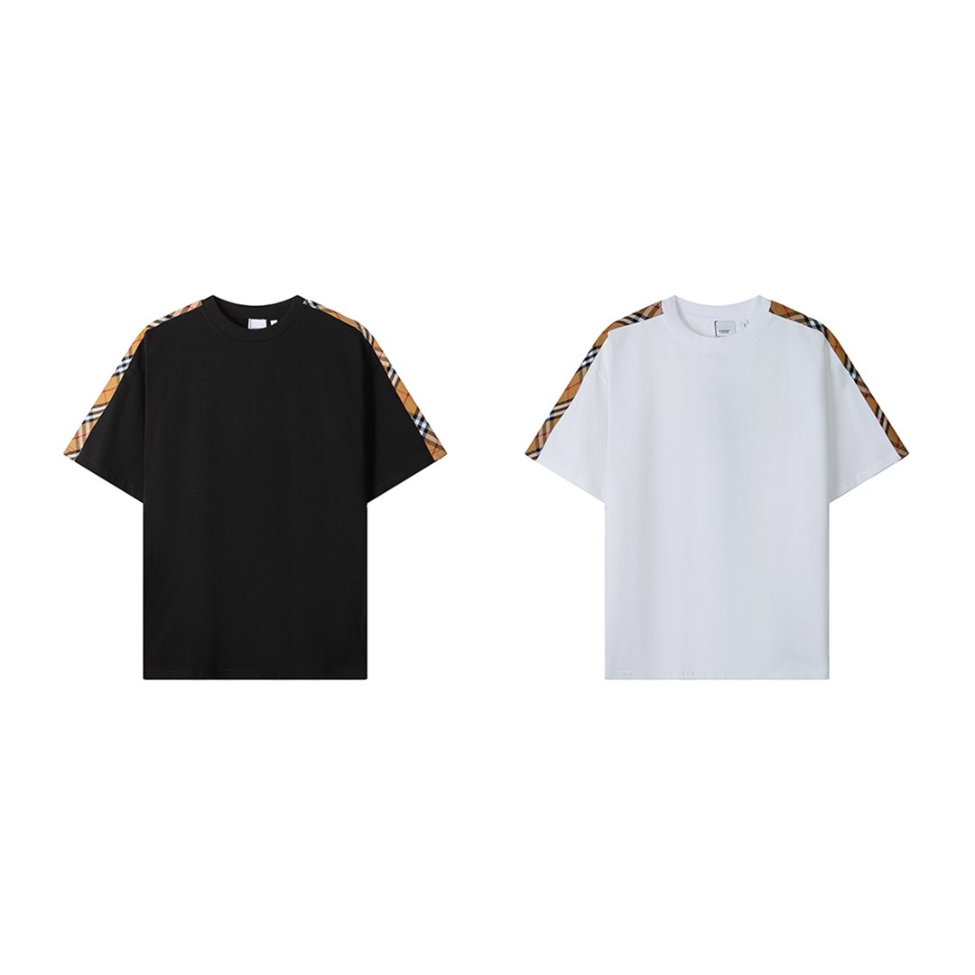 Burberry-18 버버리 사이드배색 반팔 티