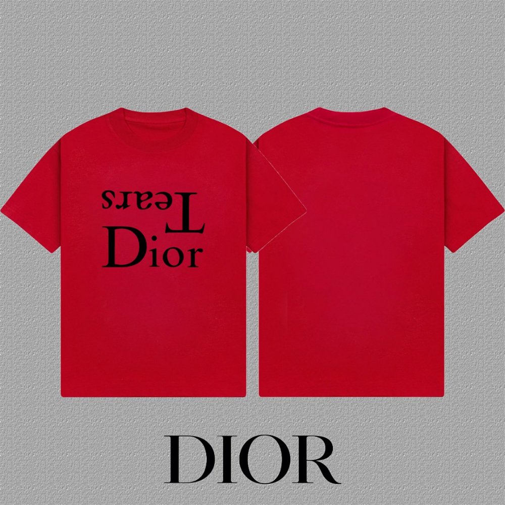 DIOR-429 디올 그래피티 라운드 반팔 티