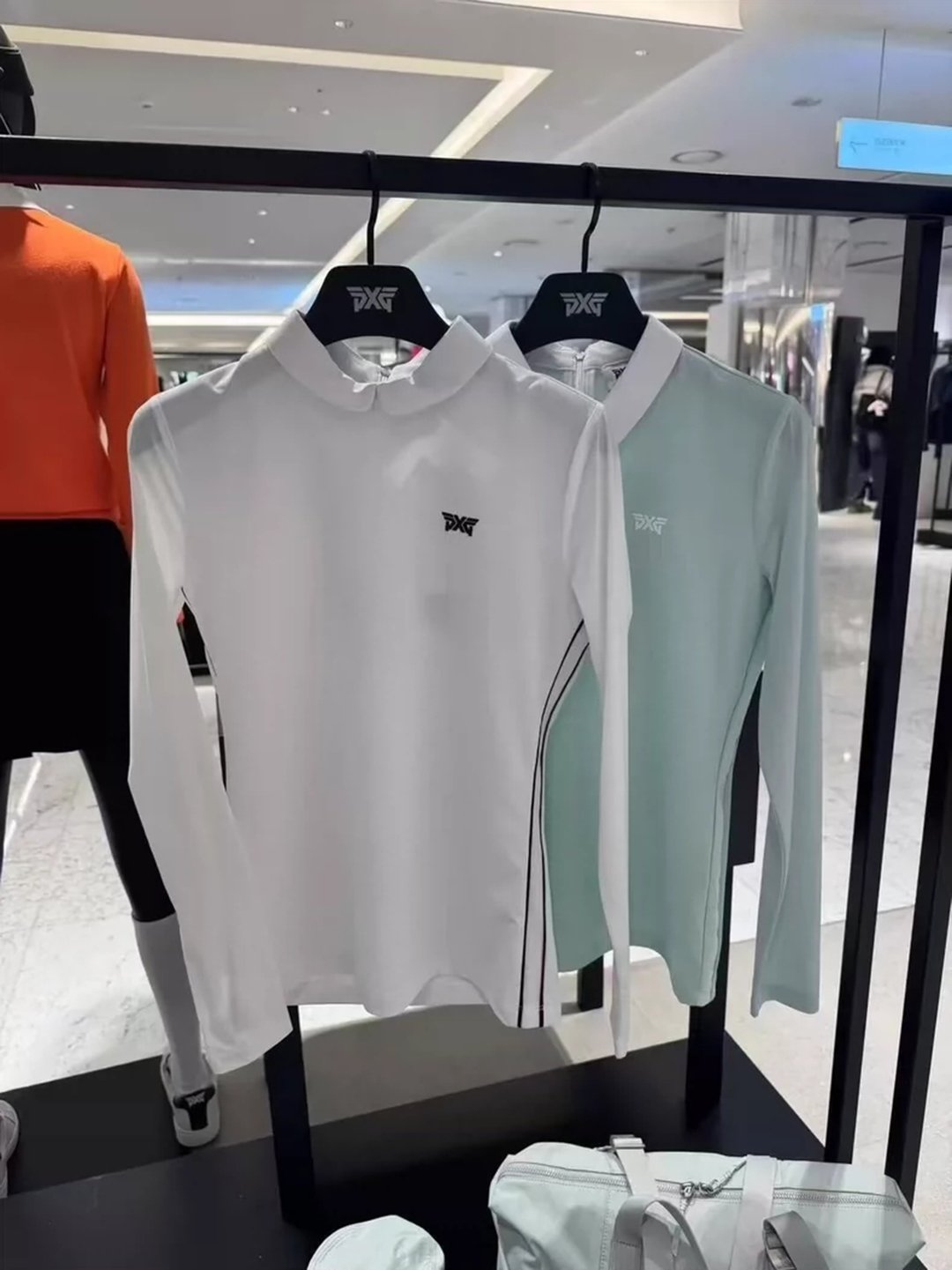 golf-57 익스트림 칼라 긴팔 뒤 반집업 메쉬 디자인