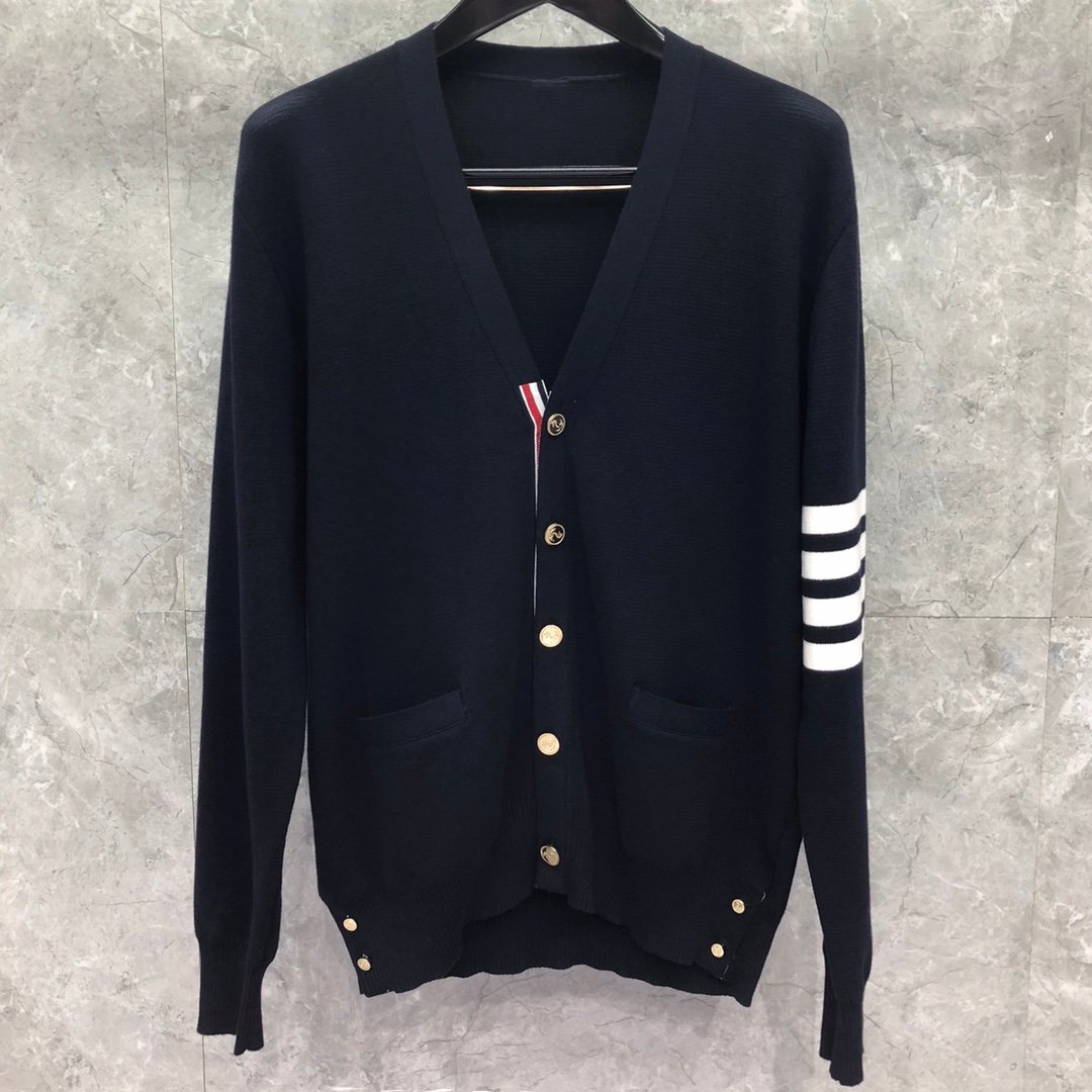 TB-52 TB 5버튼 면 소재 카디건