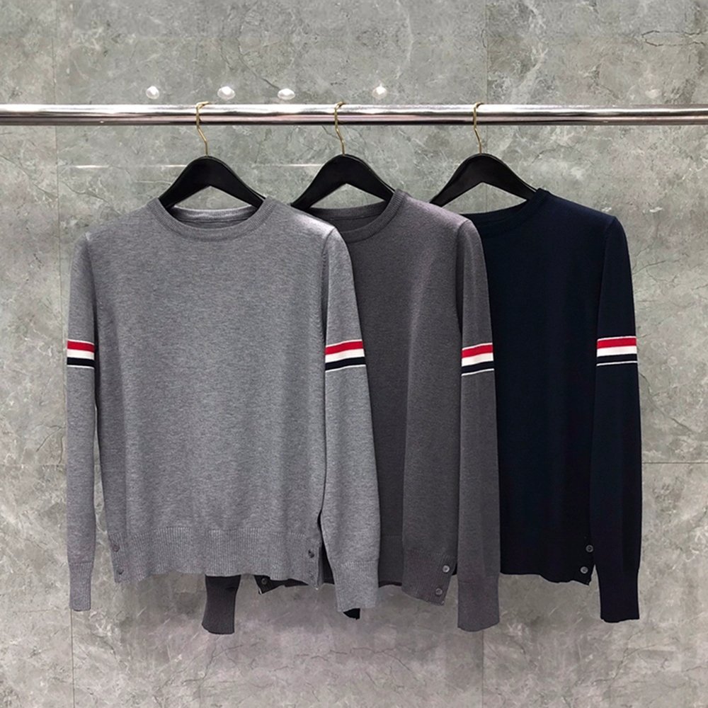 TB-159 톰브라운 와이드 라운드 니트 기모 가디건