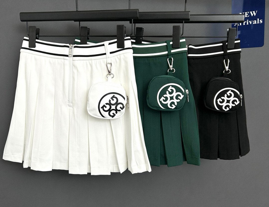 golf-80 지포어 허리 스판 반집업 플리츠 치마끈 파우치