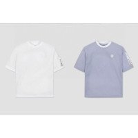 golf-85 지포어 라운드 반팔 왼쪽 소매 포켓 장식 뒷판 브랜드 영문 로고 절반