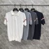 TB-54 TB 양소매 컬러 짜임 니트 폴로 반팔 티셔츠