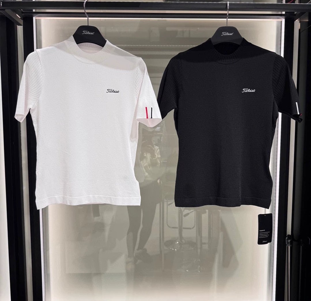 golf-93 타이틀리스트 등판 펀칭 얇은 니트