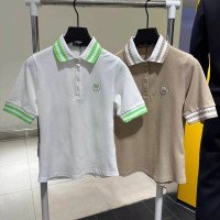 golf-114 지포어 칼라 반팔 칼라 및 소매 니트 디자인