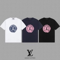 LV-858 루이비통 면 반팔 라운드넥 프린트 티